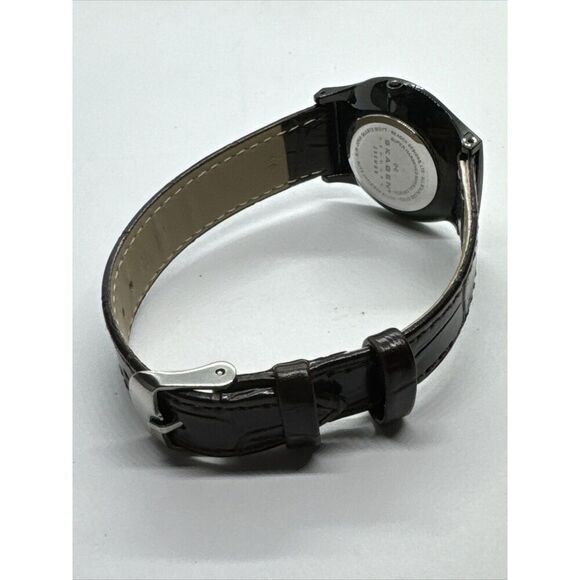 Skagen 233MBB Unisex Brown Leather Strap Analog Dial Quartz Wrist Watch AEA187 main image 7